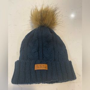 Ski the East pom pom beanie